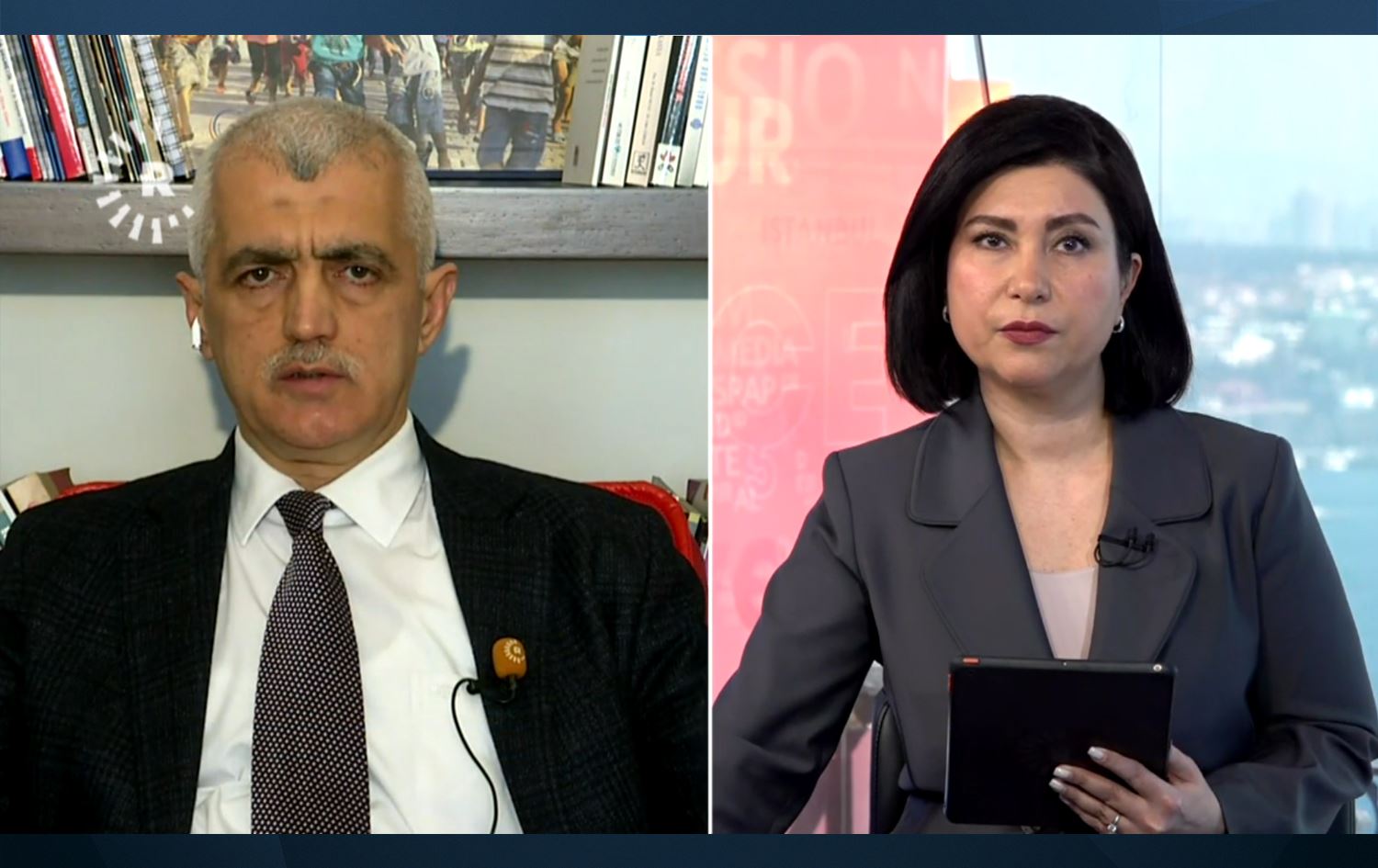 Omer Faruk Gergerlîoglu bû mêvanê Rûdawê / Wêne: Ji ber dîmenan, Rûdaw