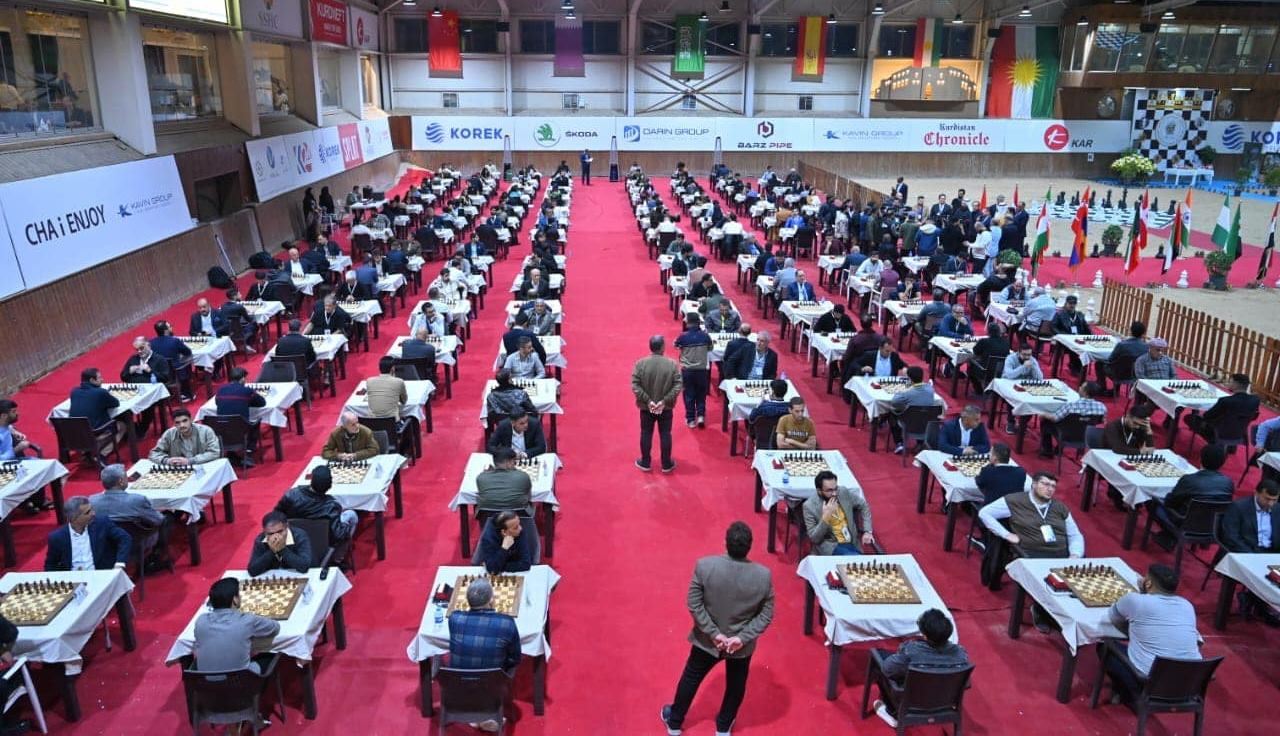 شەترەنجزانانی 15 وڵات بەشداری لە پاڵەوانێتیی شەترەنجی نێودەوڵەتی بارزانیدا دەکەن