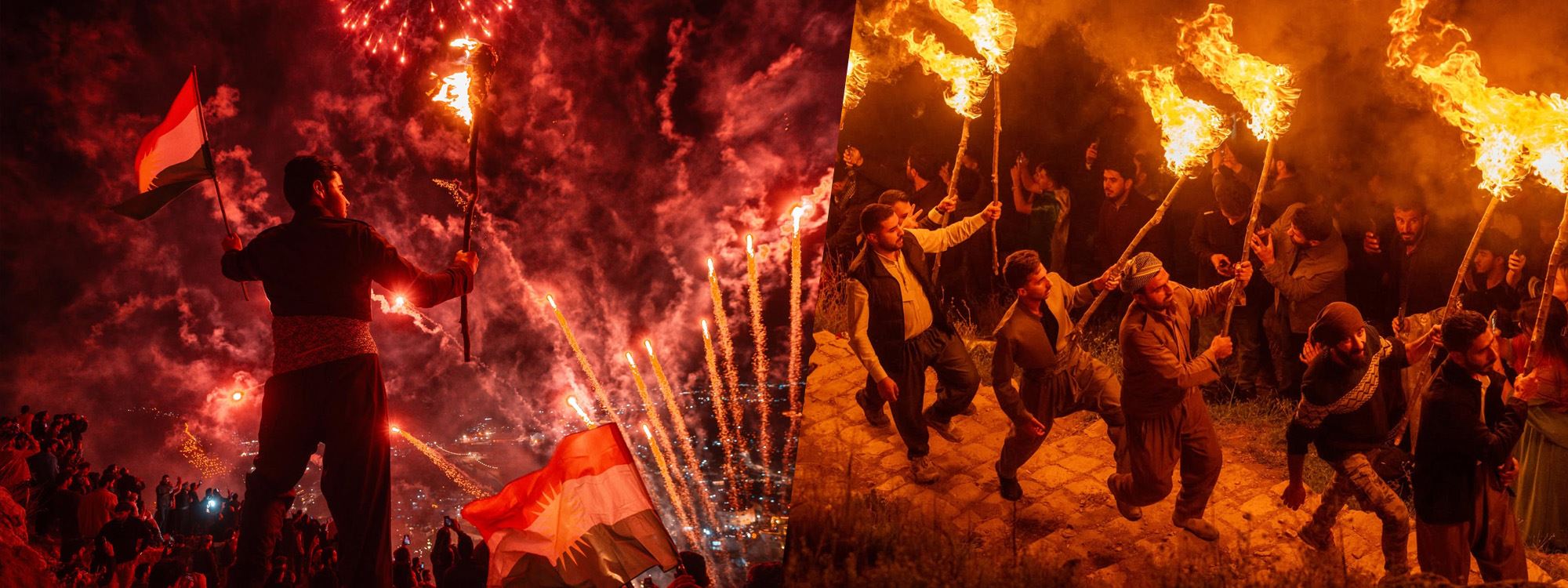 بەوێنە: ئاگری جەژنی نەورۆز لە ئاکرێ