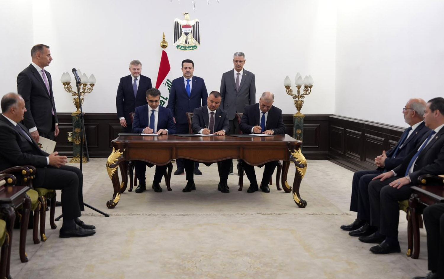 Merasîma îmzekirina peymanê / Wêne: Ofîsa Çapemeniyê ya Serokwezîriya Îraqê