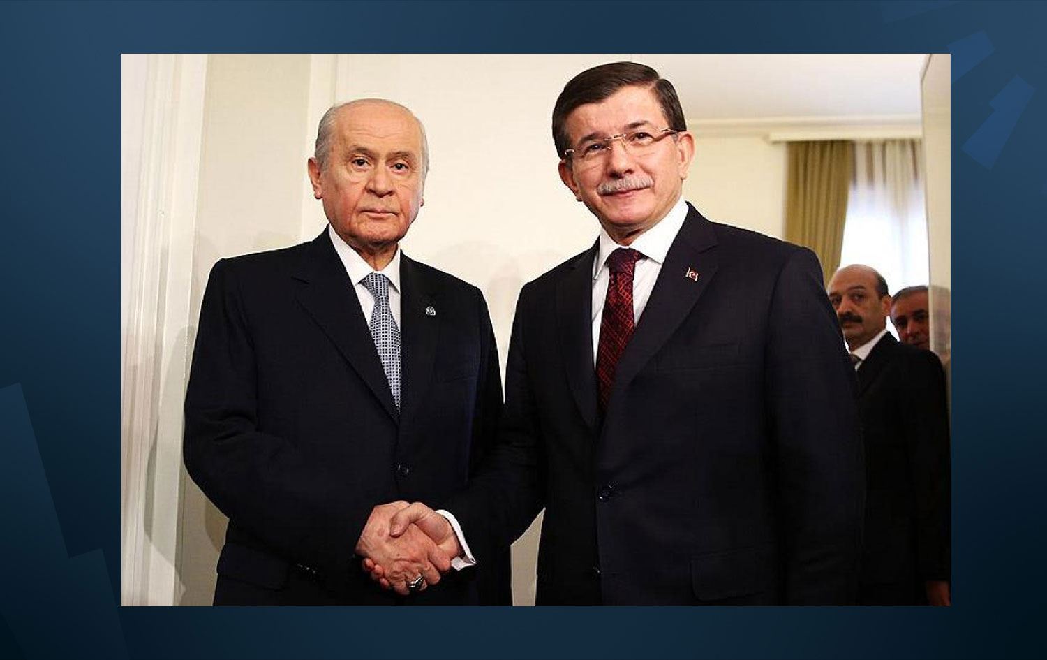 Devlet Bahçelî û Ahmet Davutoglu / Wêne: Arşîv