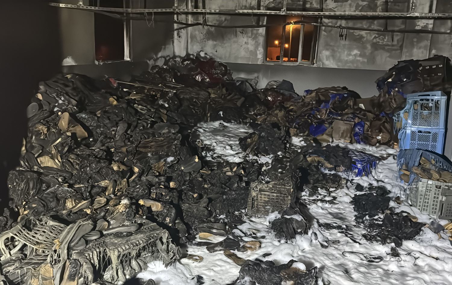 Kargeha ku şewitiye /Wêne: AA