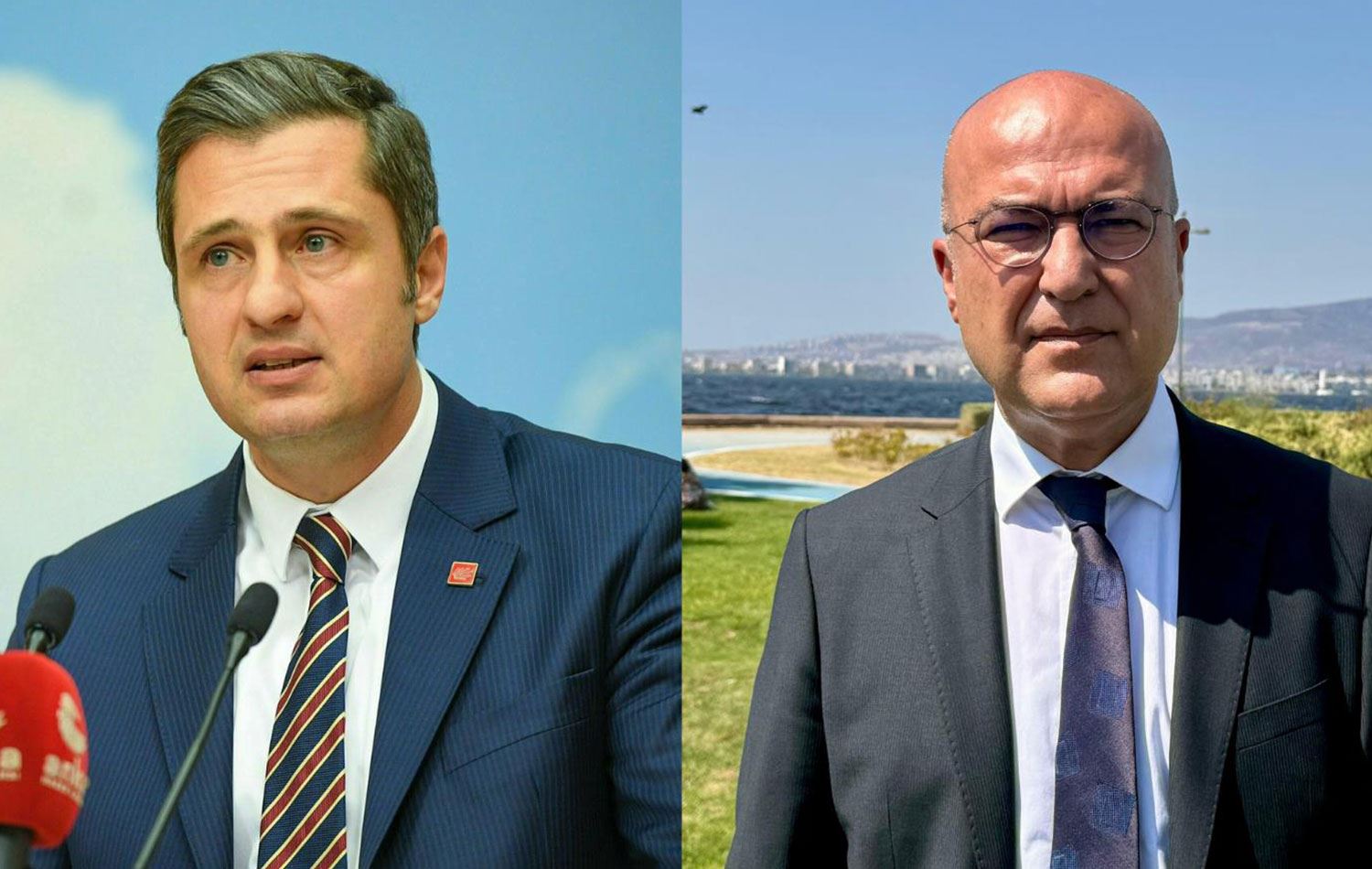  CHP Parti Sözcüsü Deniz Yücel (solda) ve Genel Başkan Yardımcısı Murat Bakan / Foto: ANKA
