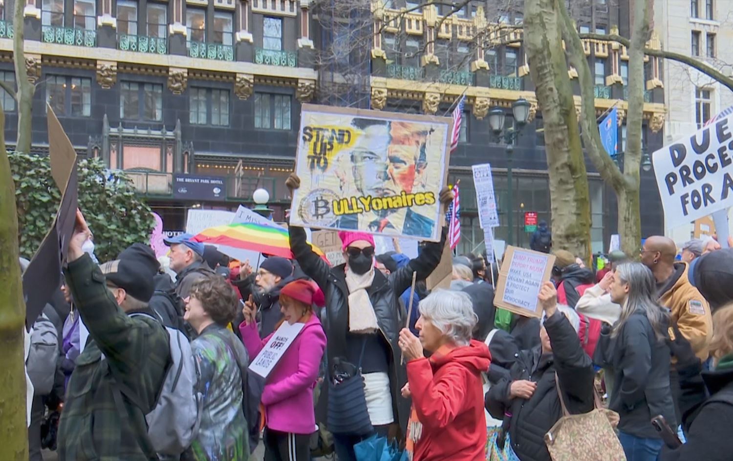 Xwenîşanderên New Yorkê /Wêne: Rûdaw