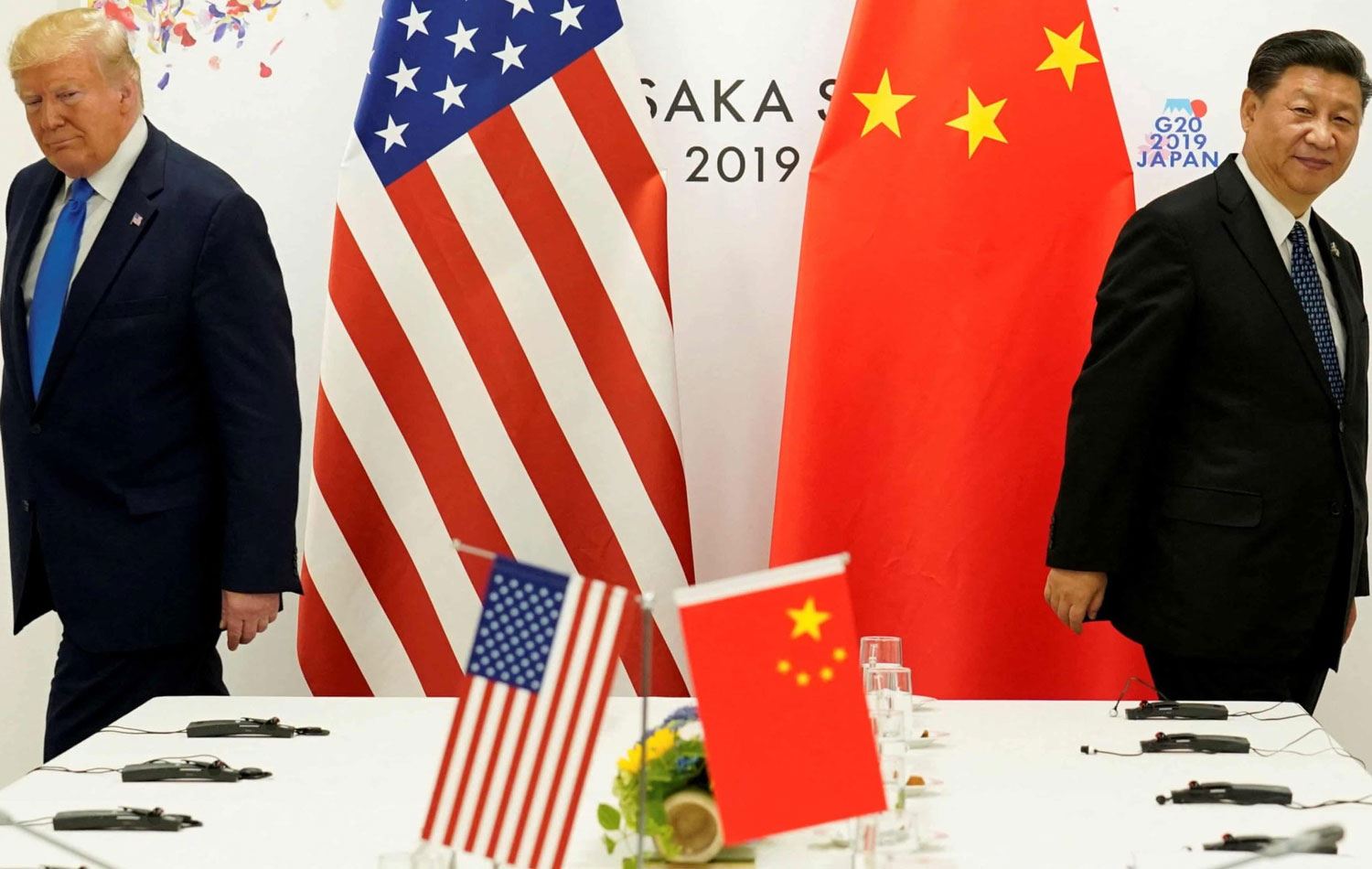 ABD Başkanı Donald Trump (solda) ile Çin Devlet Başkanı Şi Cinping. / Foto: Sosyal medya