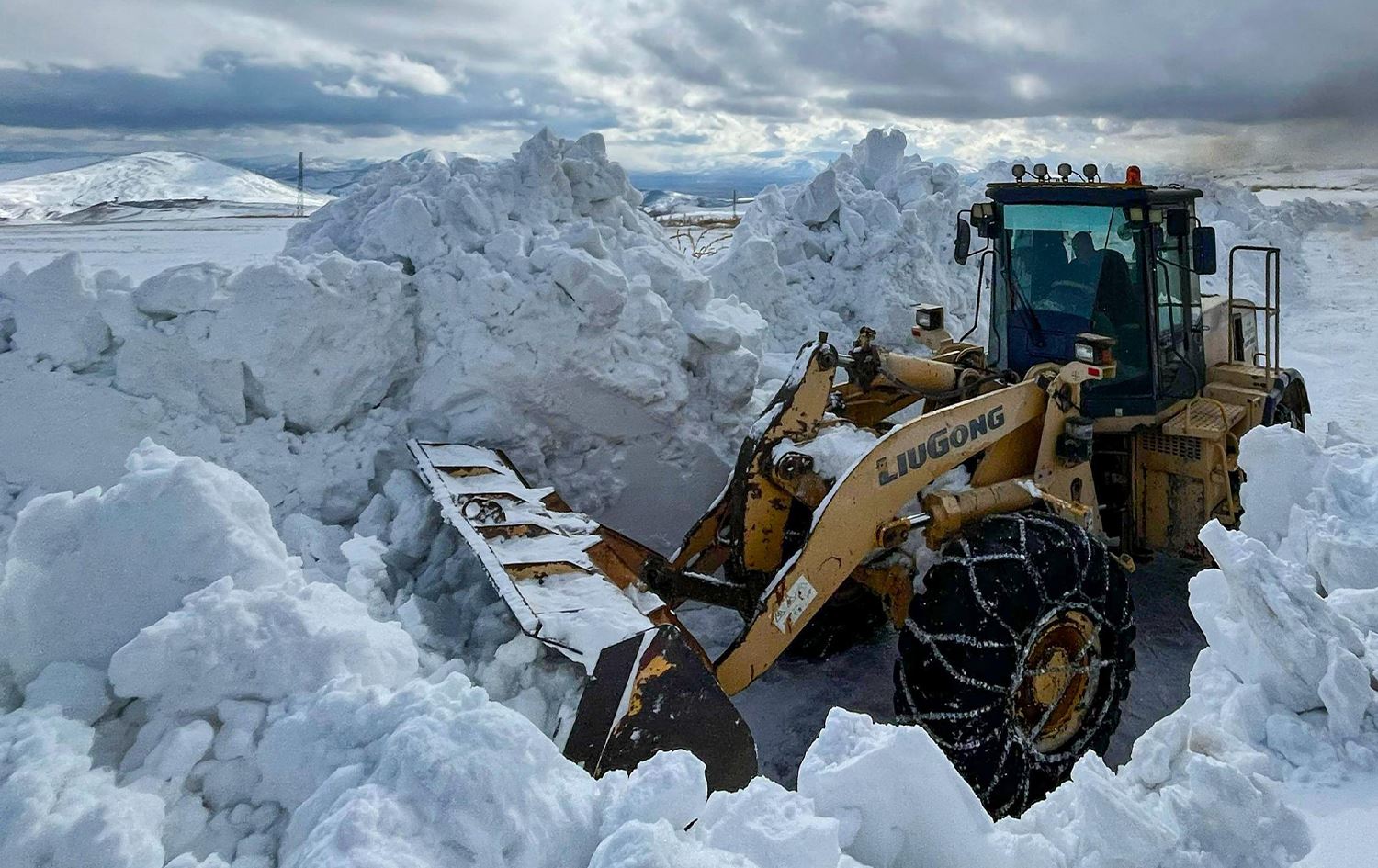 Makîneya kar rê vedike /Wêne: AA