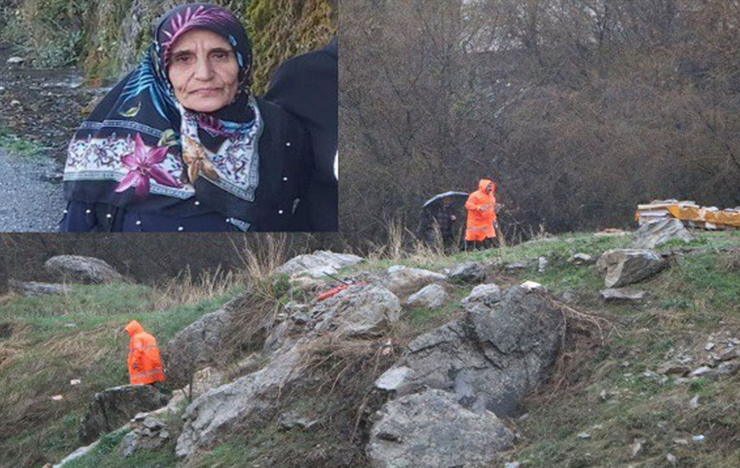 Eşi geçen yıl eşi sele kapılan kadından haber alınamıyor. / Foto: Rûdaw