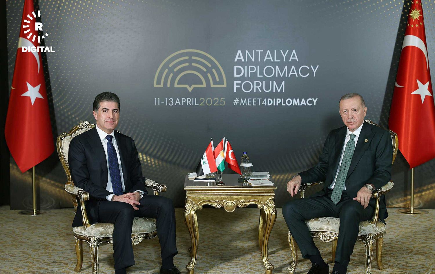 Nêçîrvan Barzanî û Recep Tayyîp Erdogan\ Wêne: AA