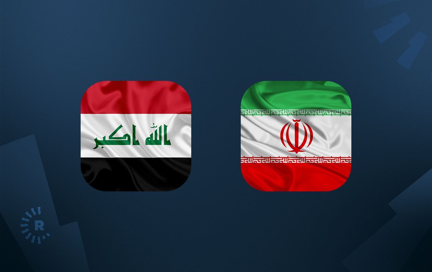 Foto: Irak ve İran bayrakları/Rûdaw Grafik