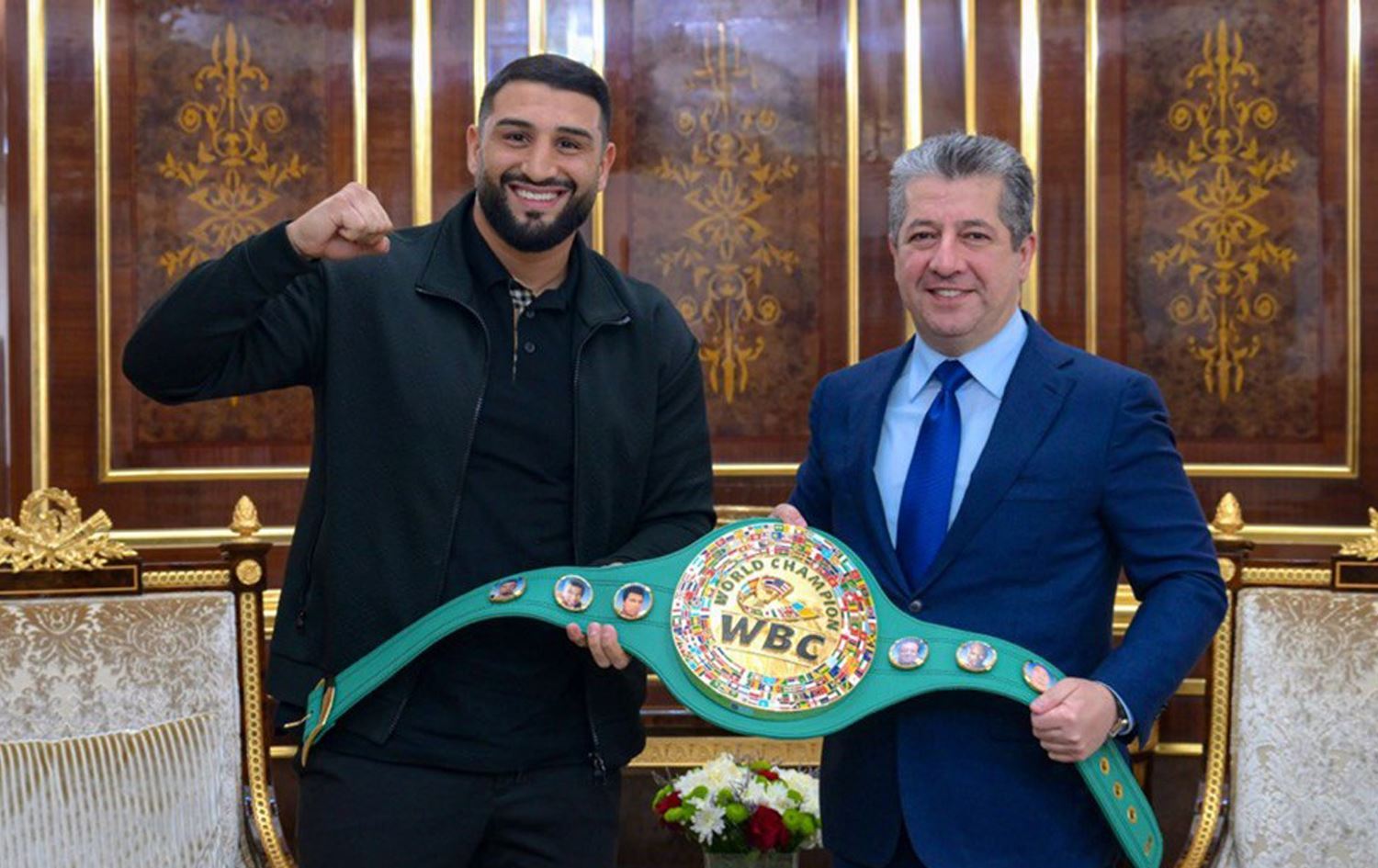 Mesrur Barzani, dünya şampiyonu Kürt boksör Kabayel'i kabul etti  
