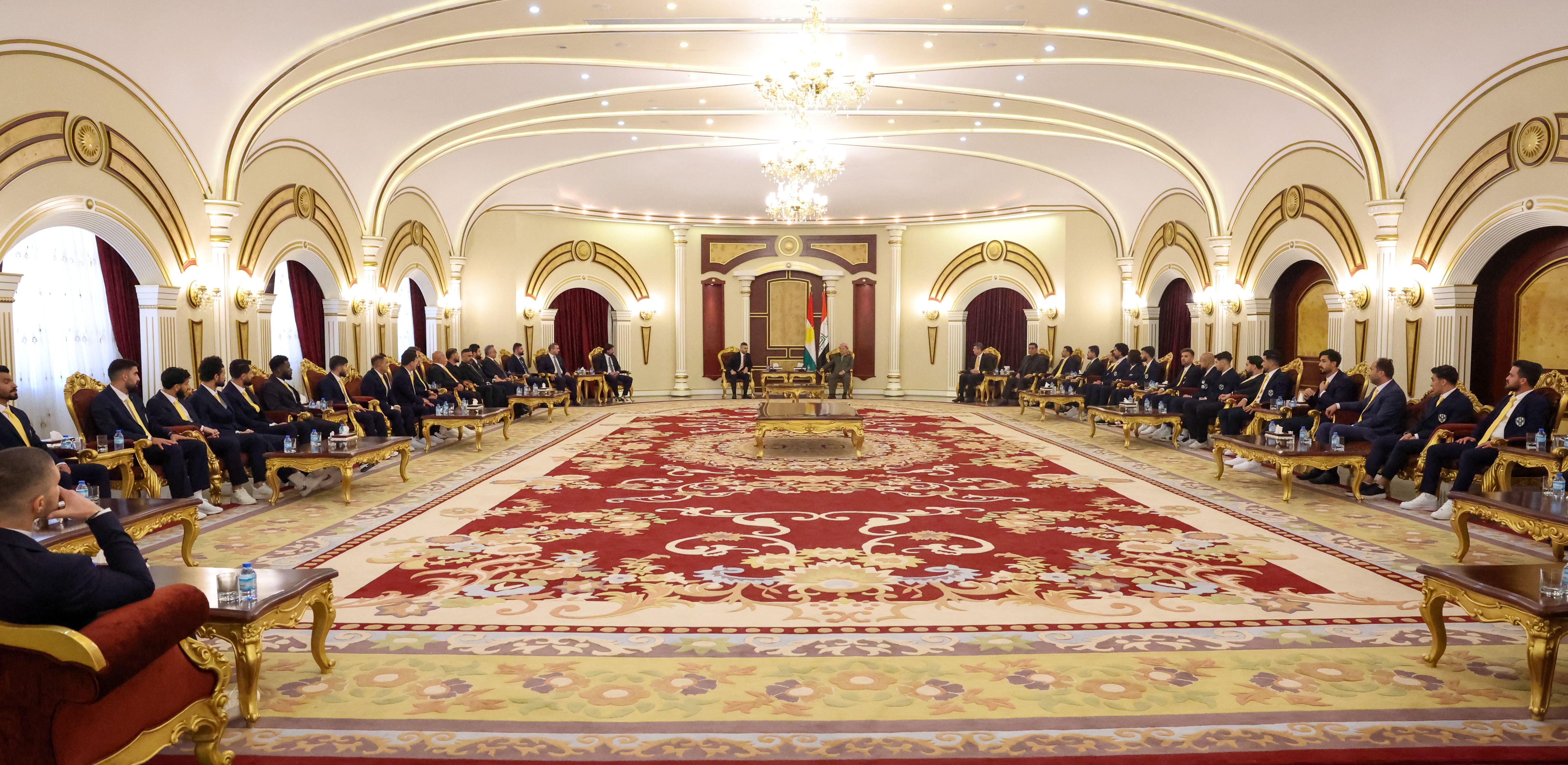 پێشوازیی سەرۆک بارزانی لە یانەی دهۆک