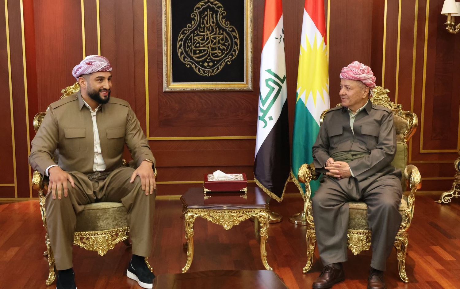 Başkan Barzani, dünya şampiyonu Kürt boksör Kabayel'i kabul etti  