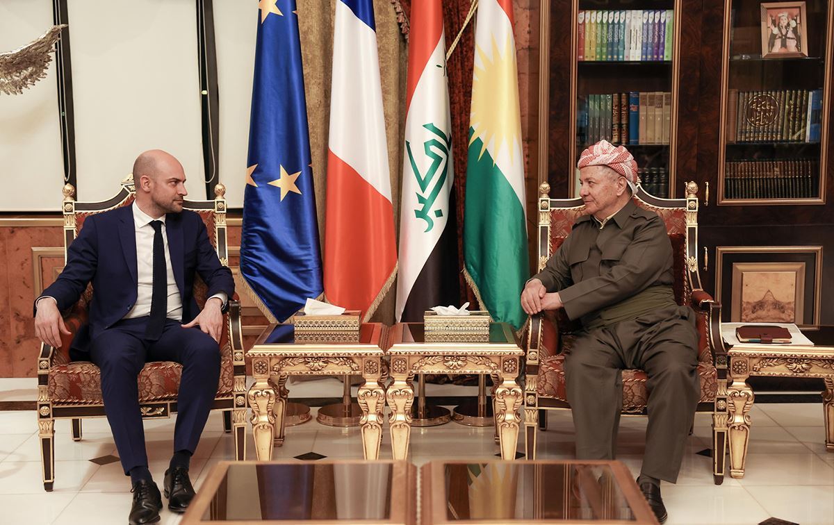 Fransa Dışişleri Bakanı Jean-Noel Barrot ve Başkan Mesud Barzani
