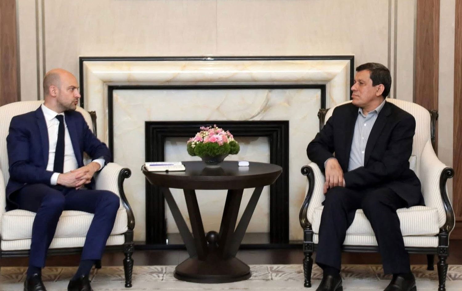 Mezlûm Ebdî û Wezîrê Karên Derve yê Fransayê li hev civiyan / Wêne: North Press