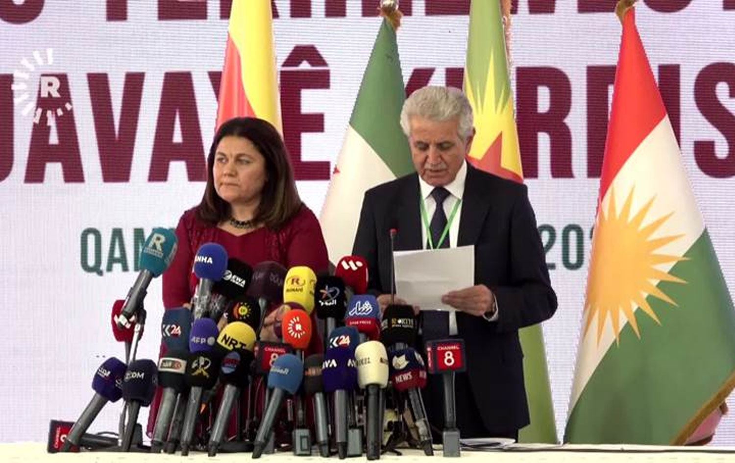 Fewza Yûsif û Mihemed Îsmaîl / Wêne: Ji ber dîmenan