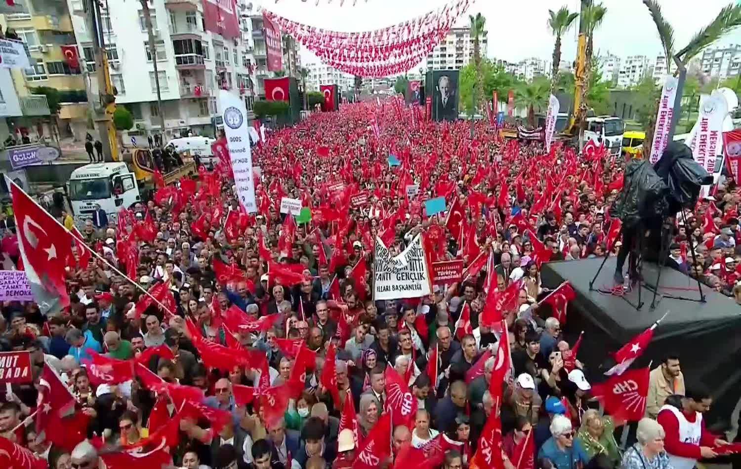 CHP, Mersin'de miting yaptı / Fotoğraf: ANKA 