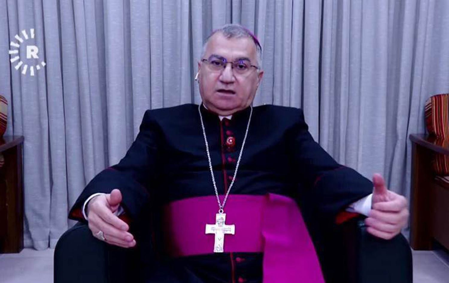 Erbil'deki Keldani Katolik Kilisesi Başpiskoposu Başar Warda