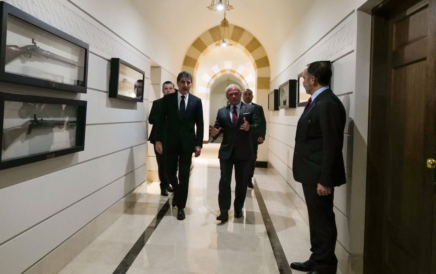 Kral II. Abdullah ve Başkan Neçirvan Barzani