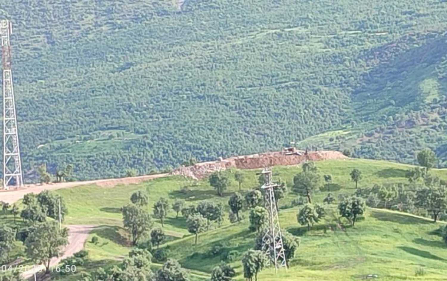 Xala Pêşmergeyan ya ku êriş lê hatiye kirin /Wêne: Rûdaw