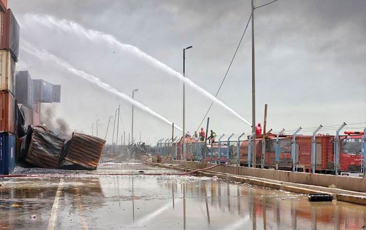 Limanda meydana gelen patlamada can kayıpları yaşandı / Fotoğraf: AFP