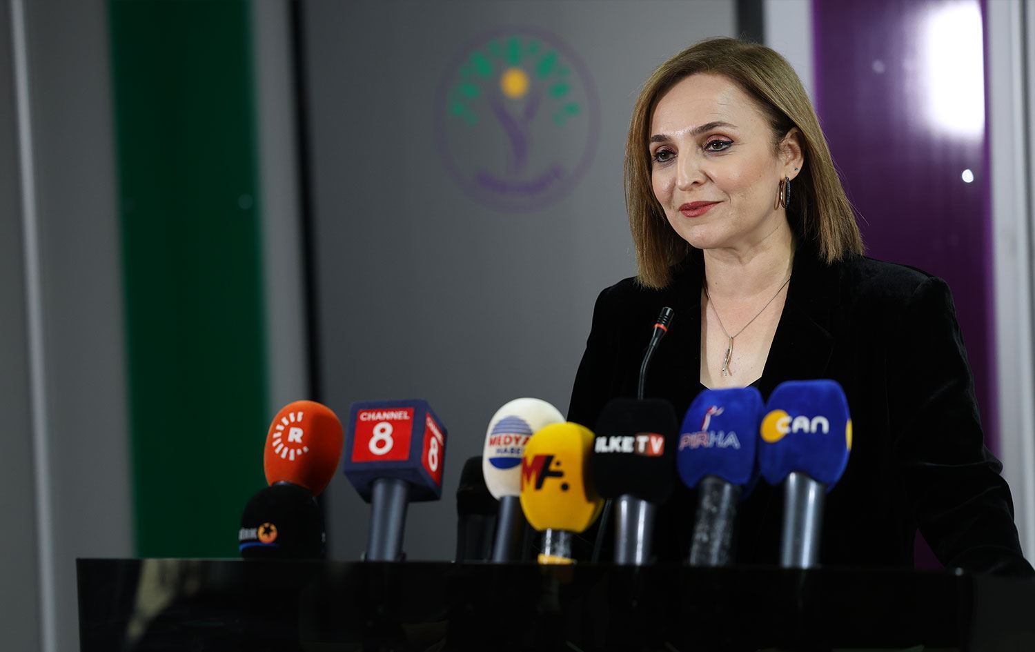 DEM Parti Sözcüsü Ayşegül Doğan / Foto: Rûdaw