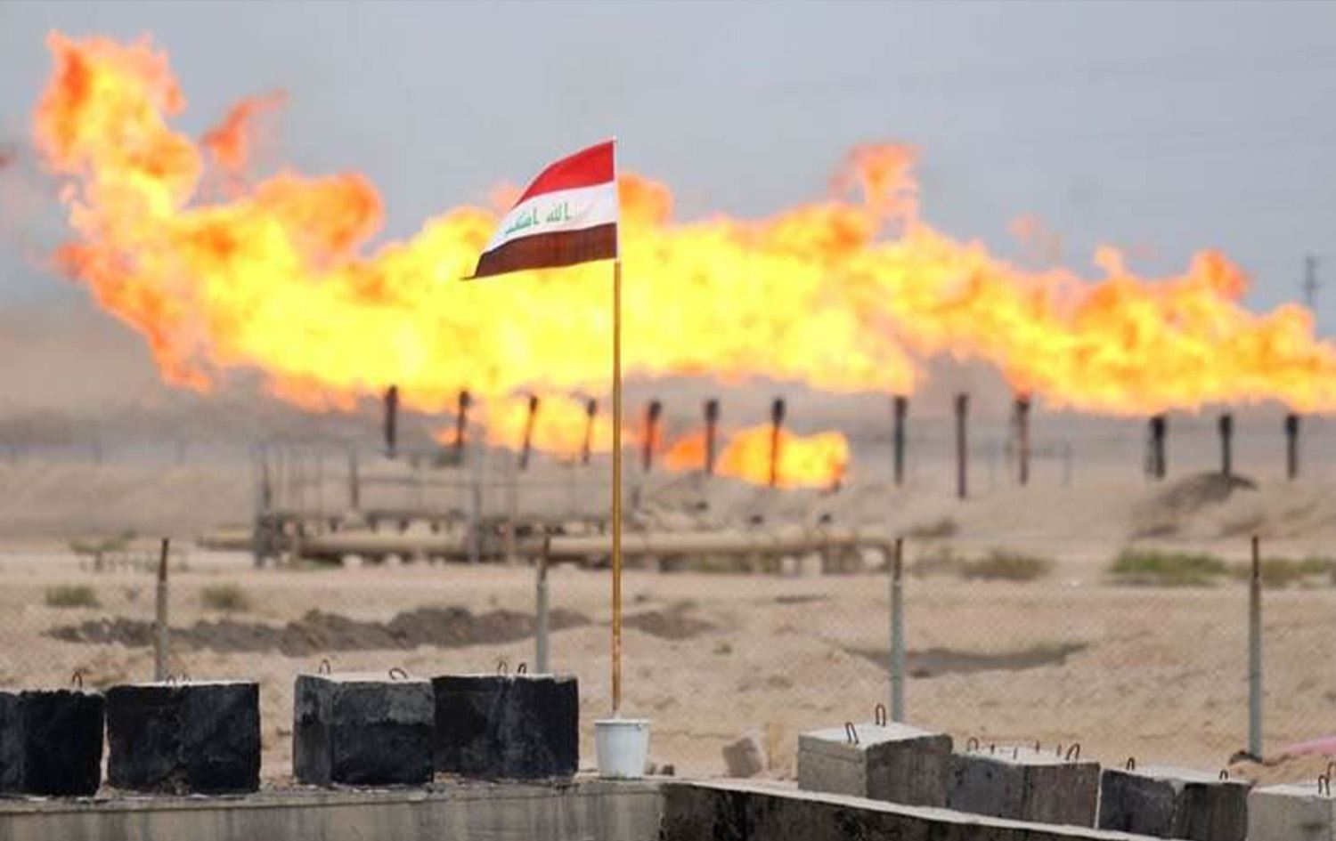Irak'ta bir petrol sahası