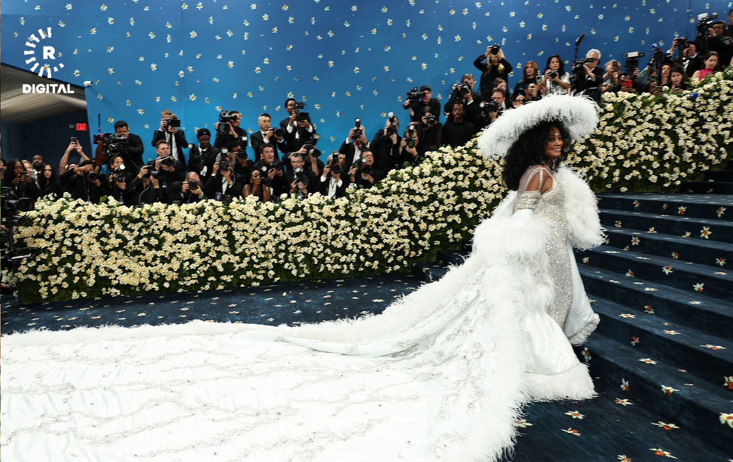  دیانا رۆس، ئەکتەر و گۆرانیبێژی ئەمریکی لە مێت گالا. وێنە: AFP