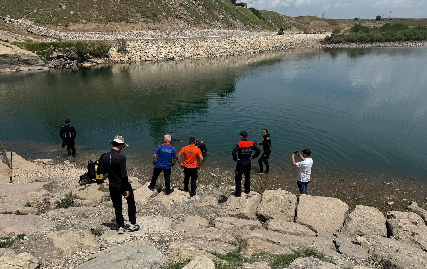 Cihê ku zarok lê xeniqiye /Wêne: AA