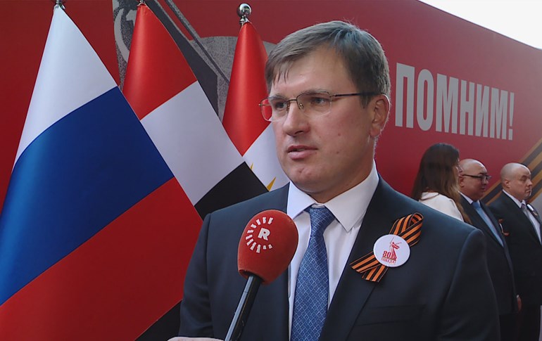 Maxim Rubin, the Consul General of Russia to Erbil, speaking to Rudaw on May 12, 2025. Photo: Rudaw