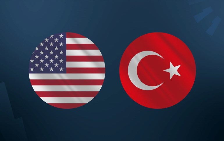 From left: US and Turkish flags. Graphic: Rudaw 