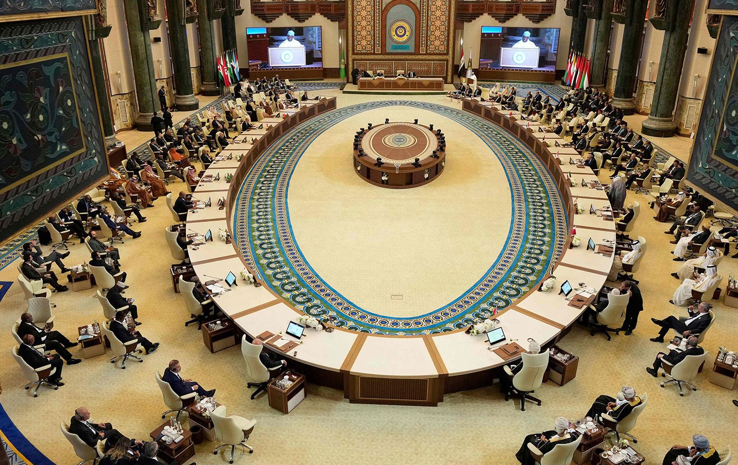 لووتکەی کۆمکاری عەرەبی لە بەغدا. وێنە: AFP