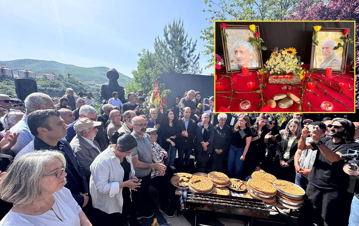 Li Dêrsimê ji bo  Alî Haydar Kaytan û Riza Altun merasîmek hat lidarxistin/Wêne: Alî Haydar Gozlu - Rûdaw 