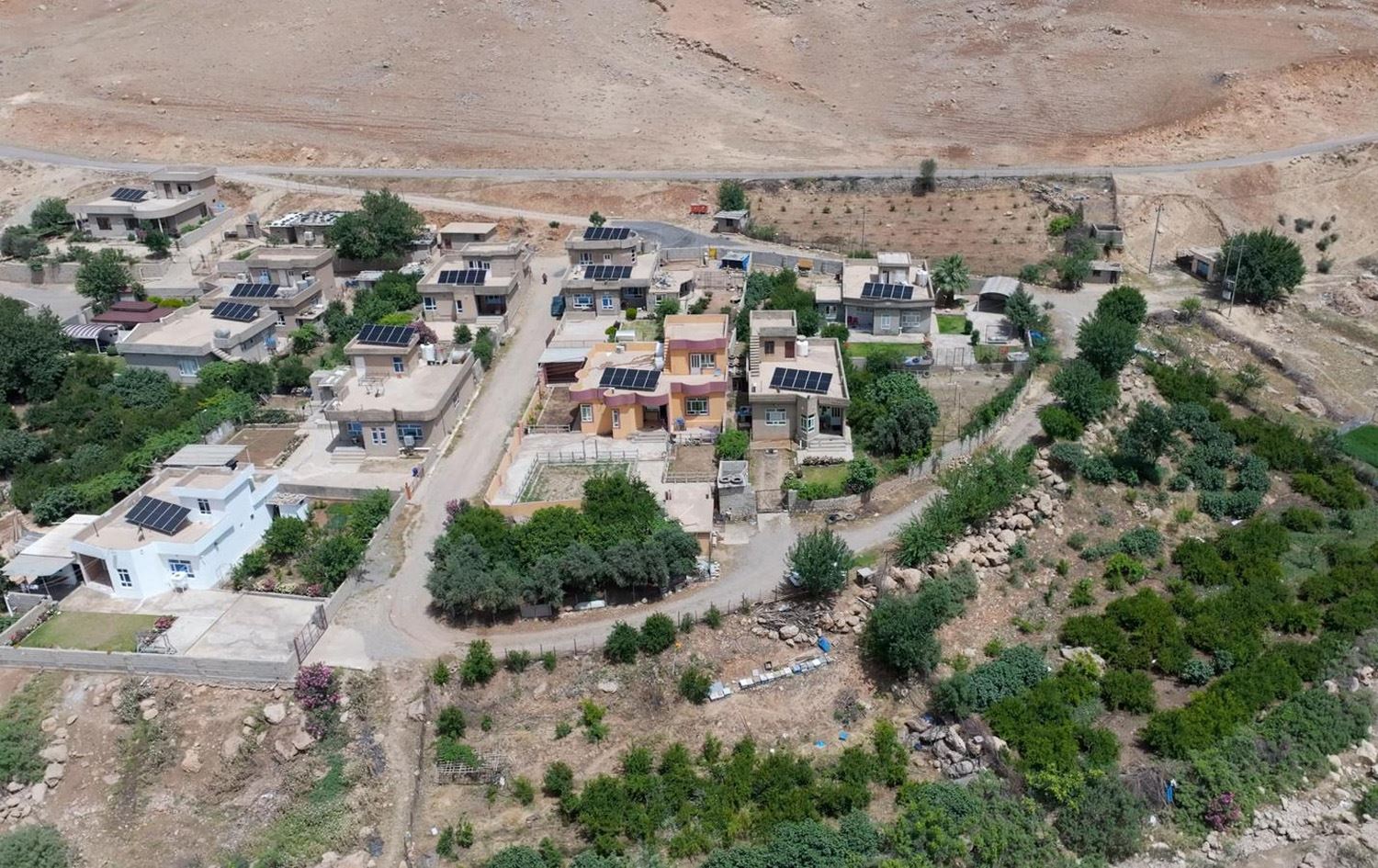 دەزگای روانگە لە رێگەی وزەی خۆرەوە کارەبای 24 کاژێری بۆ گوندێکی هەریر دابین دەکات