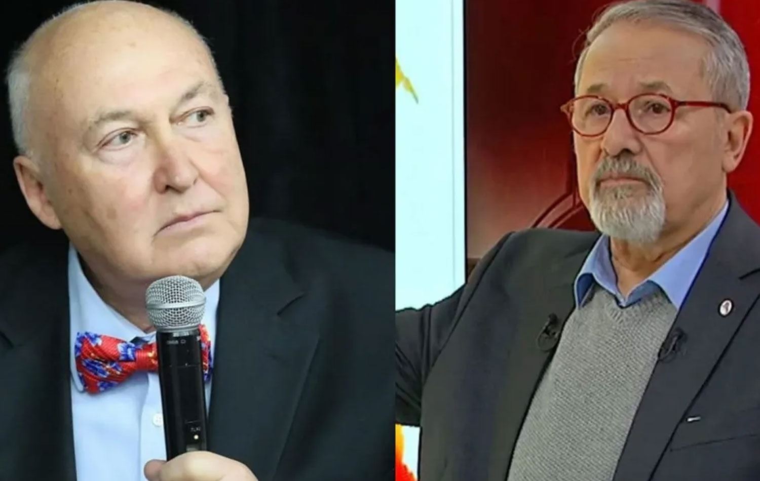 Prof. Dr. Övgün Ahmet Ercan (solda) ve Prof. Dr. Naci Görür / Arşiv