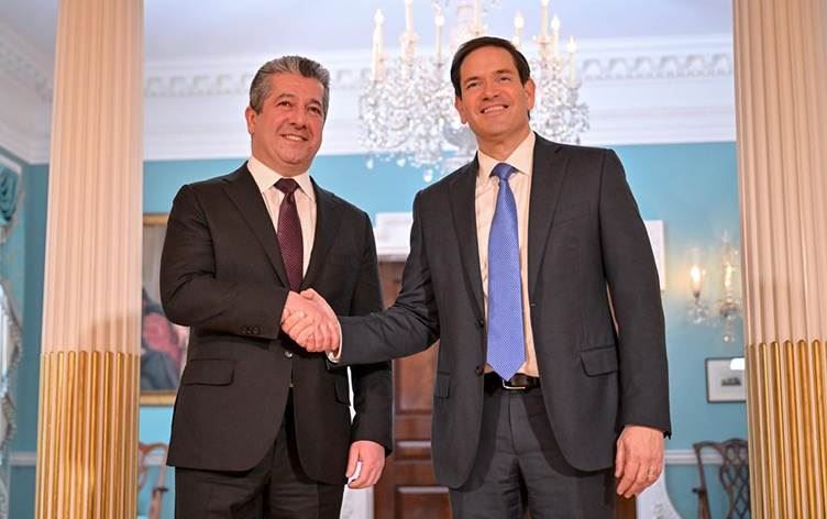 Mesrûr Barzanî û Marco Rubio / Wêne: Rûdaw