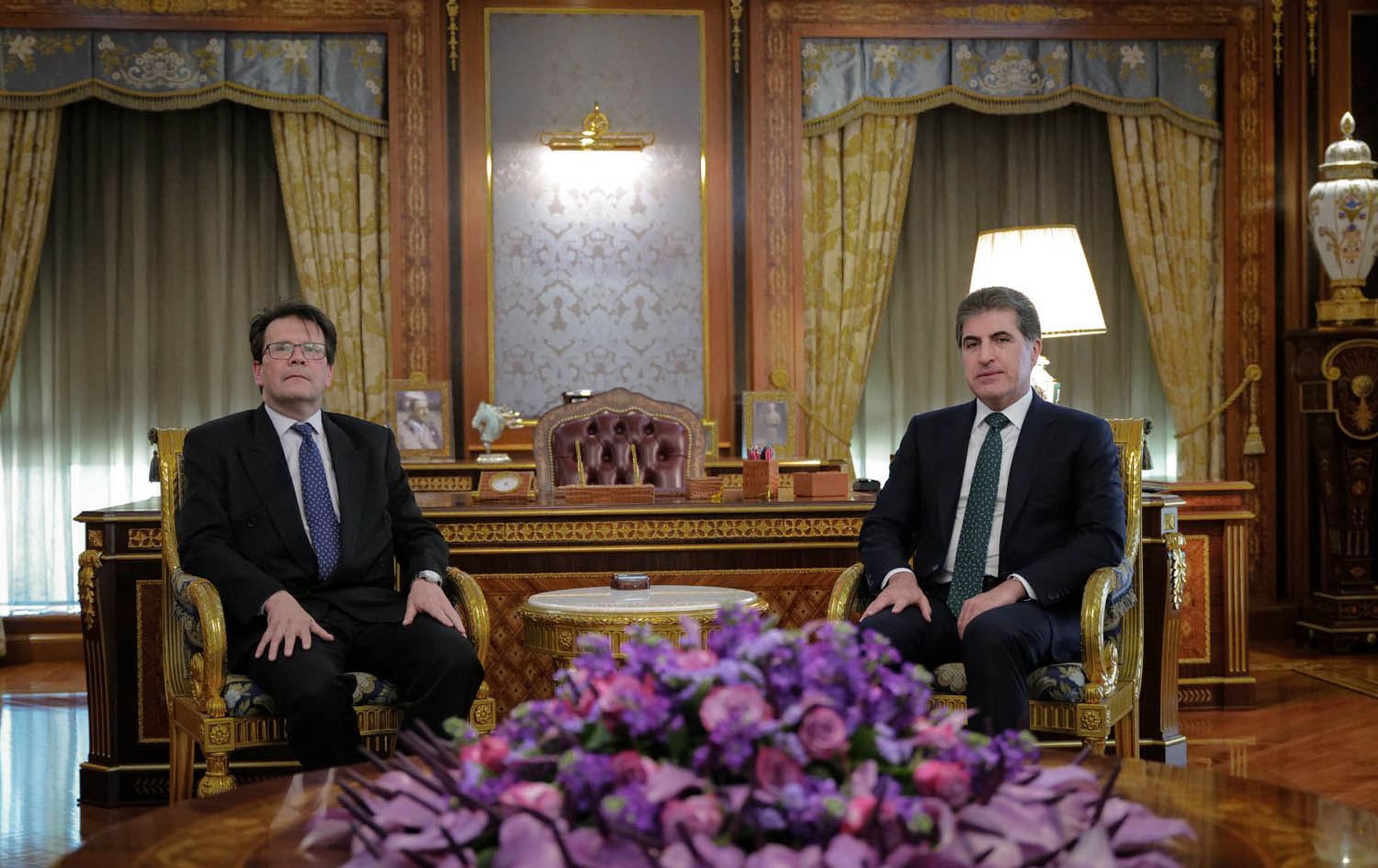 Başkan Neçirvan Barzani ve Macaristan’ın Erbil Başkonsolosu Attila Toth