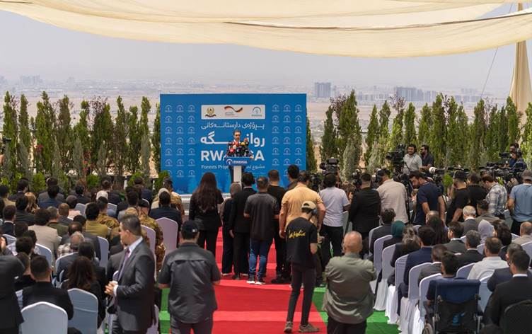 Merasîma projeya darên zeytûnan\ Wêne û vîdeo: Rûdaw