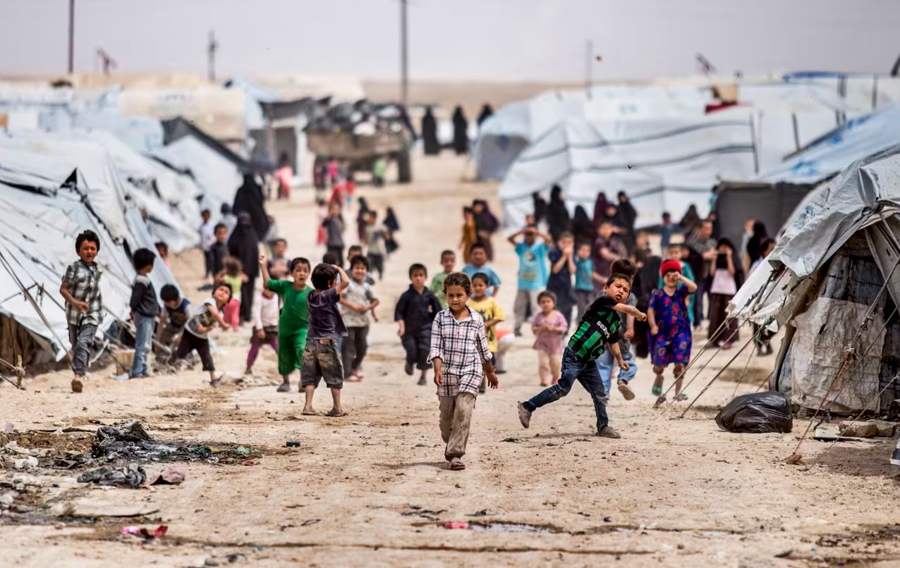 Hol Kampı'ndan bir kare / Fotoğraf: AFP 