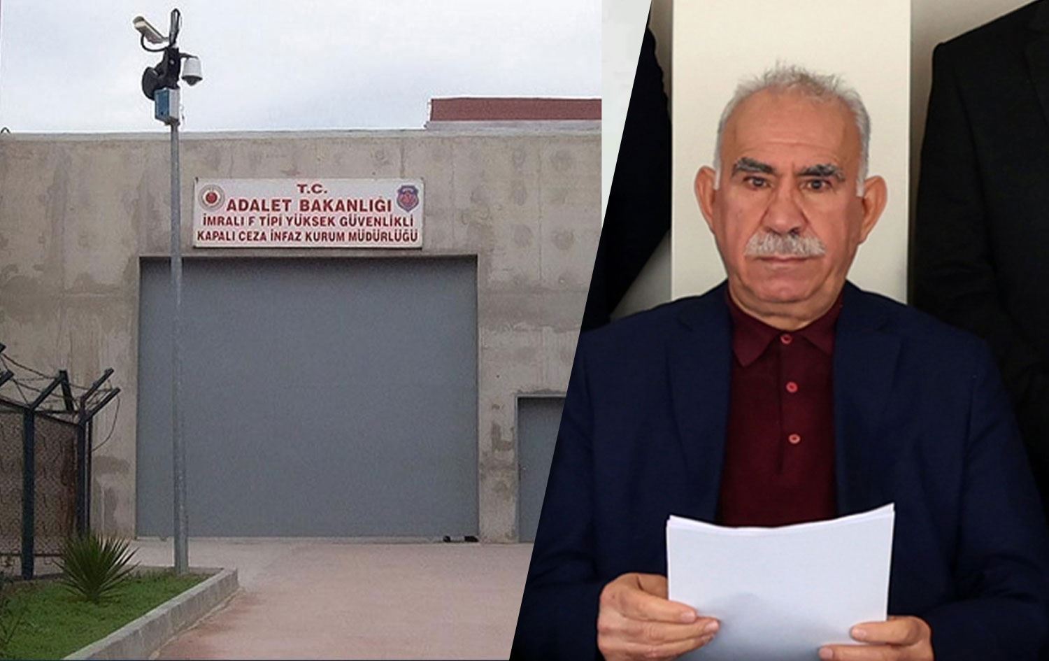 Girtîgeha Îmraliyê û Abdullah Ocalan / Wêne: Rûdaw Grafîk 