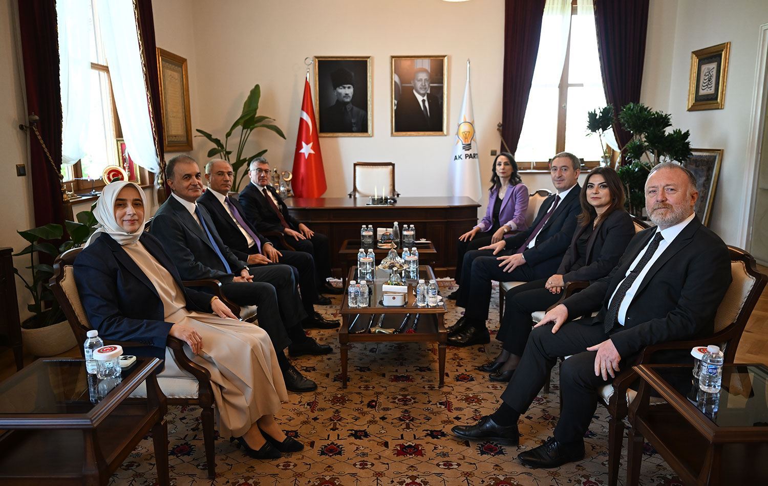 Civîna heyetên DEM Partî û AK Partiyê / Wêne: AA