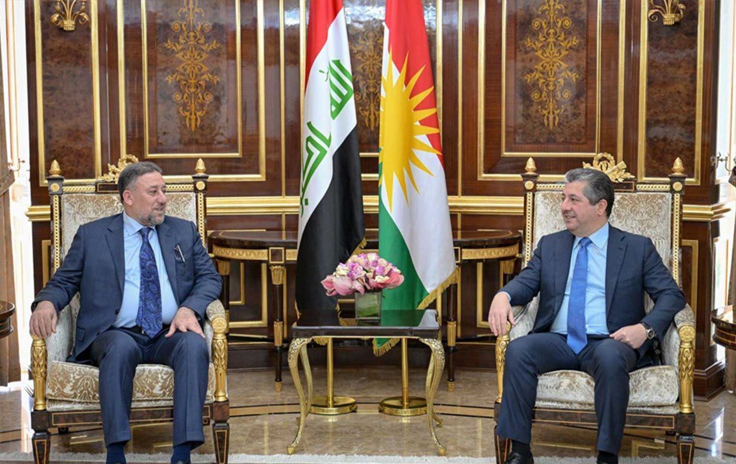 Xemîs Xencer û Mesrûr Barzanî\ Wêne: Serokwezîriya Herêma Kurdistanê