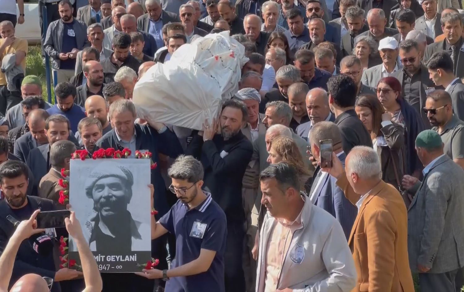 Merasîma cenazeyê Hamît Geylanî\ Wêne û vîdeo: Rûdaw