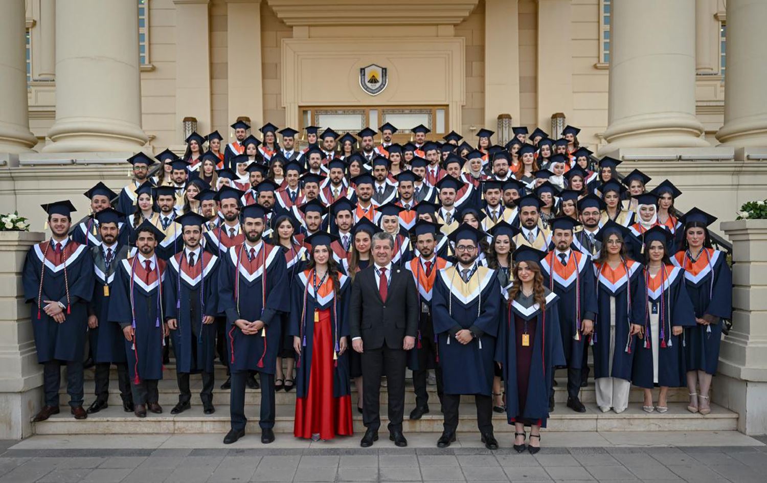 Mesrûr Barzanî û merasîma derçûna xwendekaran\ Wêne: Serokwezîriya Herêma Kurdistanê