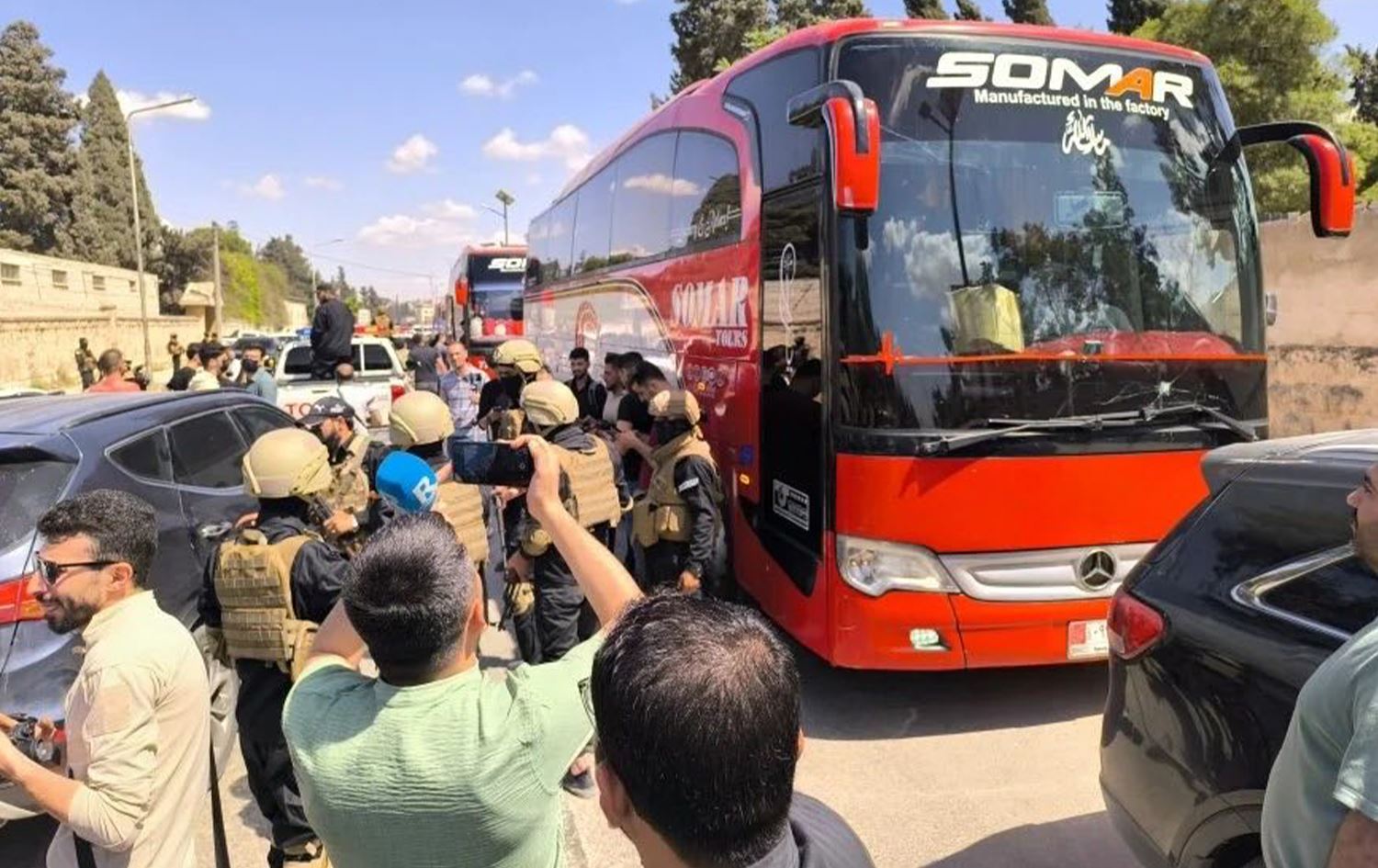 Dîmenê bihevguhertina dîlan /Wêne: ANHA