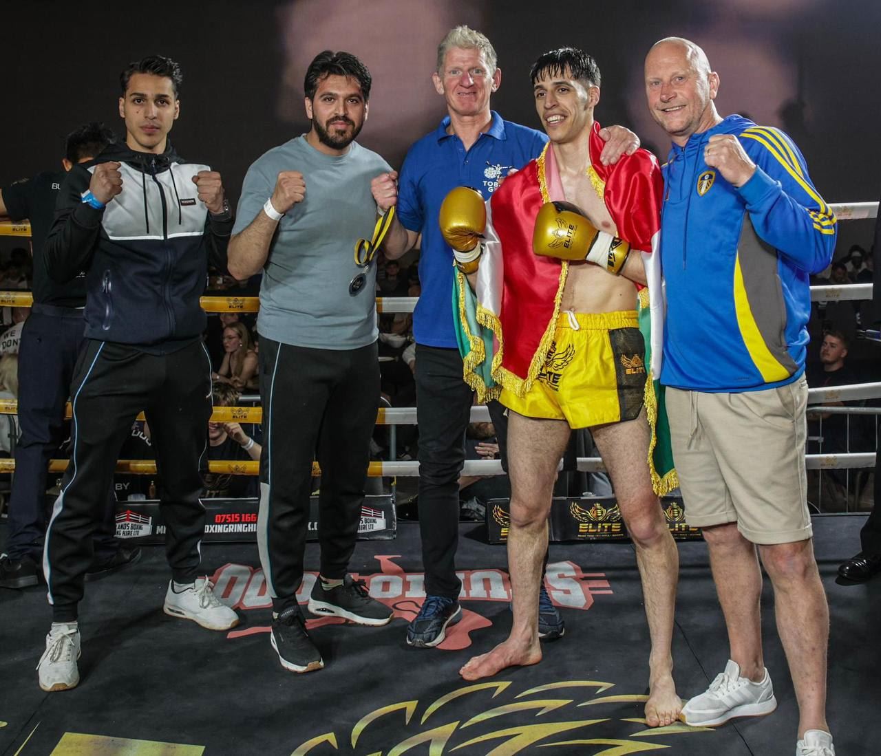 ڤیدیۆ؛ کوردێک لە بەریتانیا بووە یەکەمی پاڵەوانێتییەکی کیک بۆکسینگ