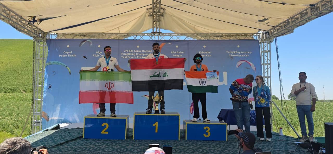 ڤیدیۆ؛ پەڕەشووتوانێکی کورد پاڵەوانی کازاخستان بوو