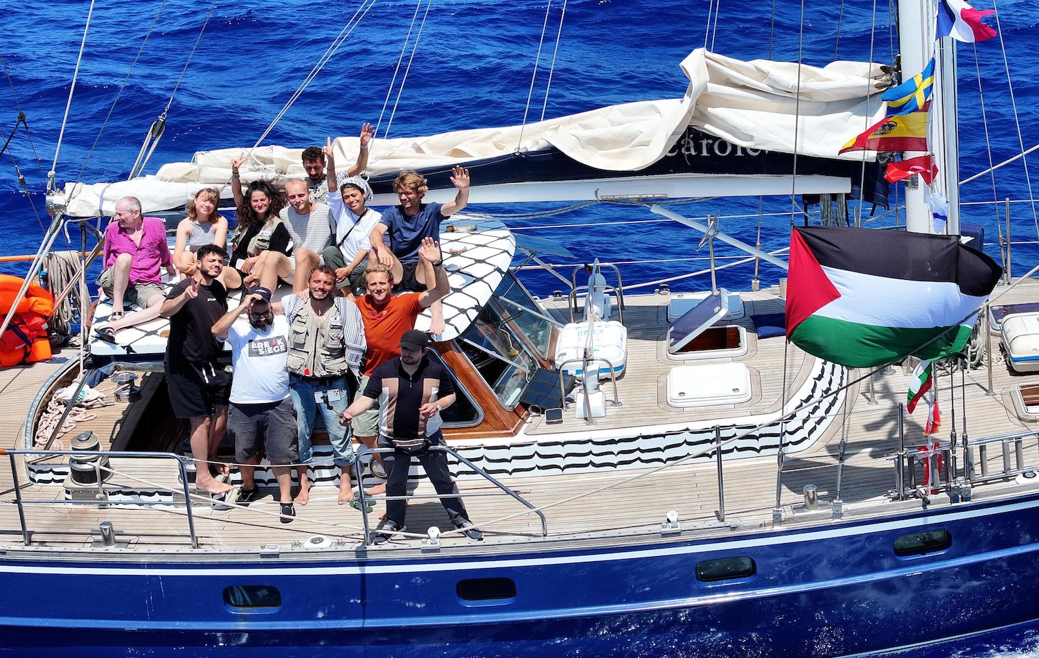 Bu gemideki aktivistler İsrail tarafından gözaltına alındı / Fotoğraf: AA 