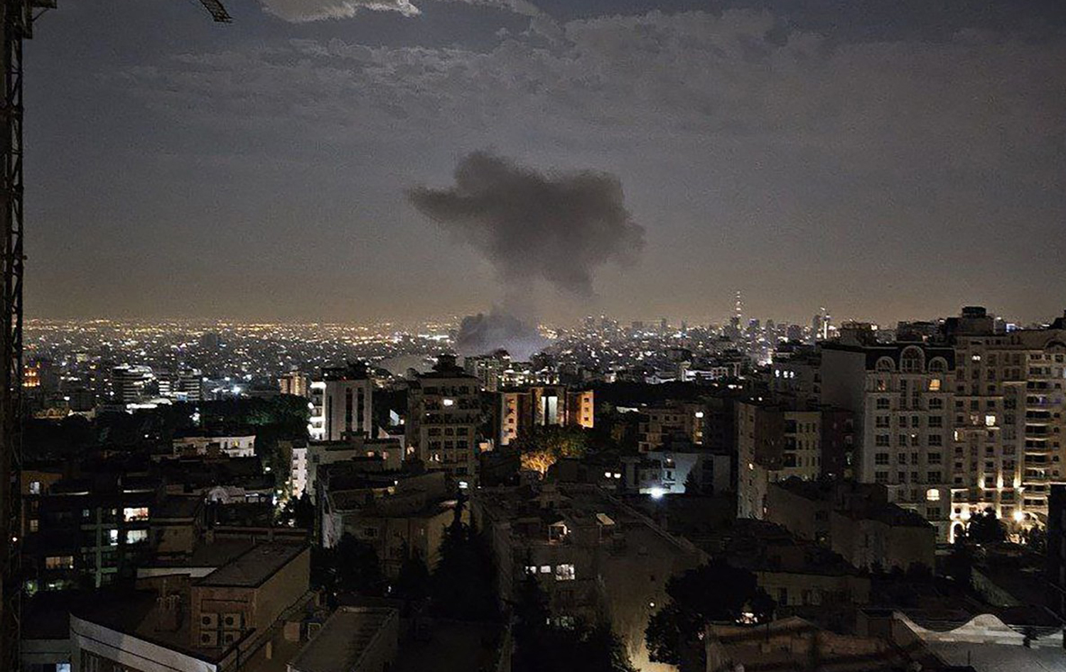   ساتی هێرشەکەی ئیسرائیل بۆ سەر ئێران. وێنە: AFP