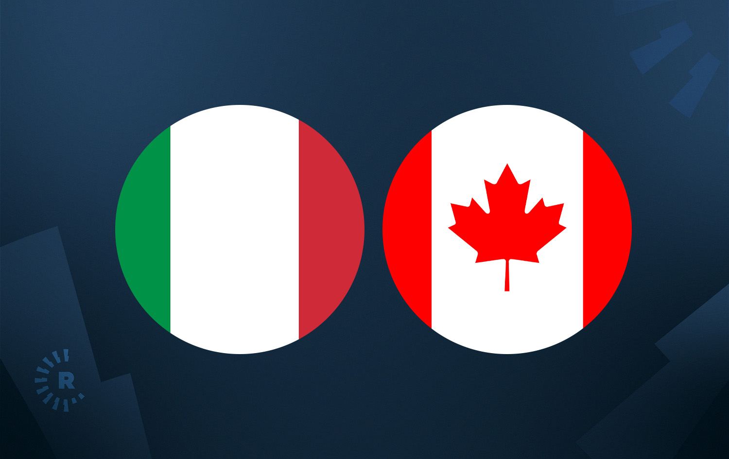 Italian and Canadian flags. Graphic: Rudaw
