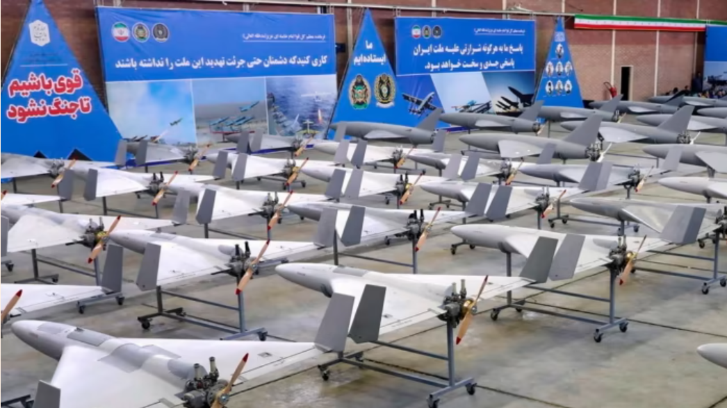 Iranian drones on display. Photo: file/Iranian army